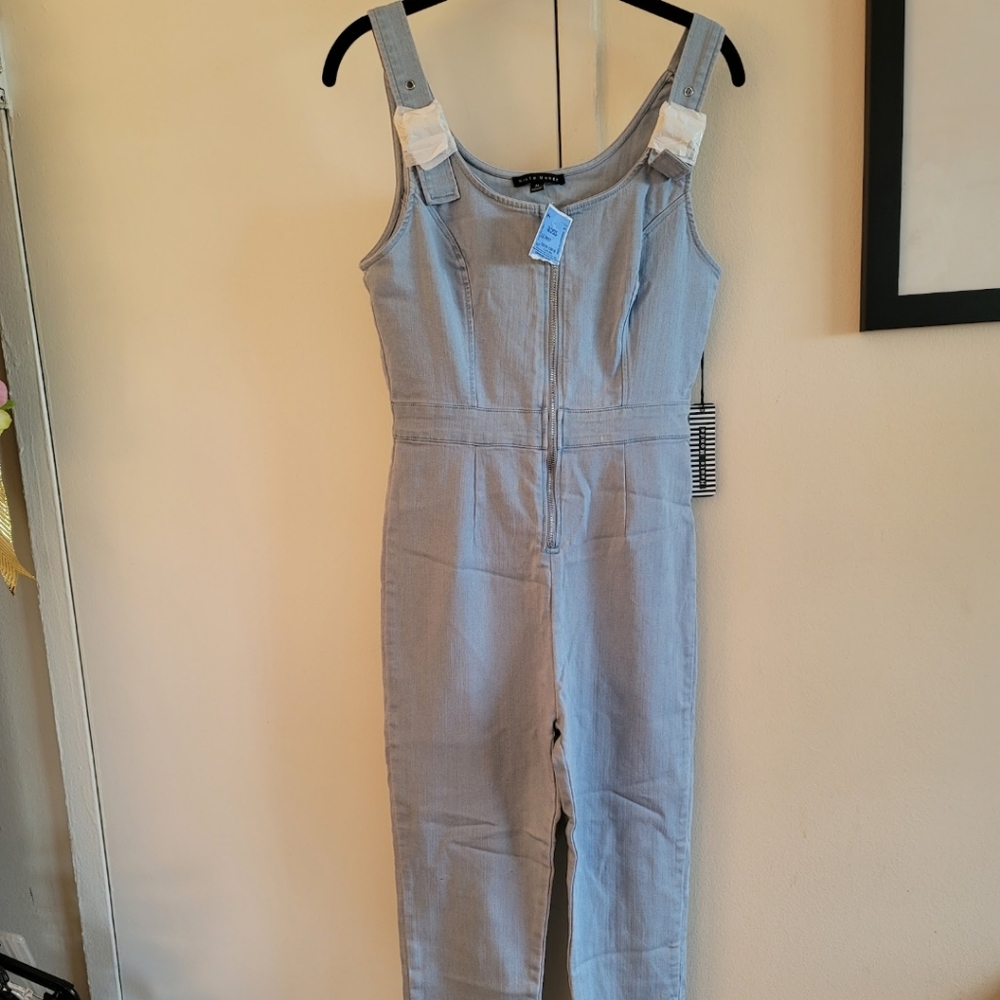 Haute Monde Medium jeans romper nwt